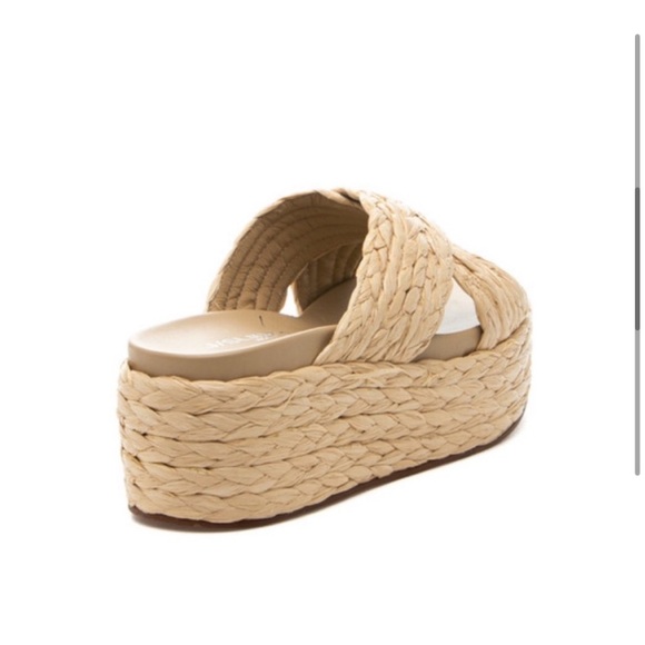 NWT J/SLIDES QUIVER Natural Raffia Sandal - Picture 3 of 15